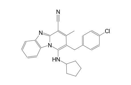 2-(4-chlorobenzyl)-1-(cyclopentylamino)-3-methylpyrido[1,2-a]benzimidazole-4-carbonitrile