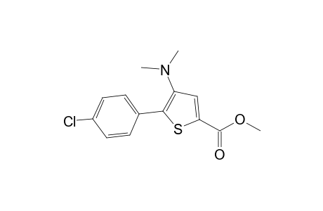 Methyl 4-(dimethylamino)-5-(4'-chlorophenyl)thiophene-2-carboxylate