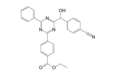 Ethyl 4-{4-[(4-cyanophenyl)(hydroxy)methyl]-6-phenyl-1,3,5-triazin-2-yl} benzoate