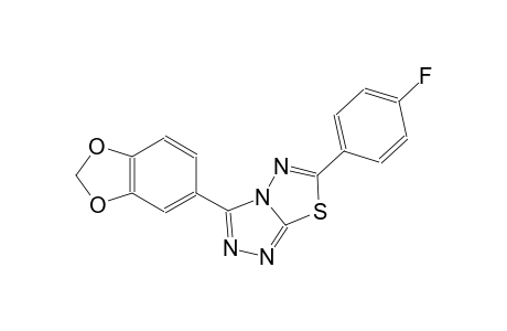 [1,2,4]triazolo[3,4-b][1,3,4]thiadiazole, 3-(1,3-benzodioxol-5-yl)-6-(4-fluorophenyl)-