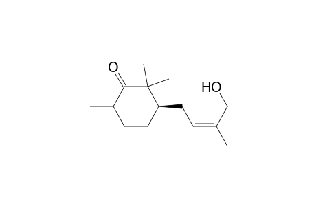 Cyclohexanone, 3-(4-hydroxy-3-methyl-2-butenyl)-2,2,6-trimethyl-, [3R-[3R*(E)]]-