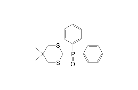 5,5-DIMETHYL-2-(DIPHENYLPHOSPHINOYL)-1,3-DITHIANE