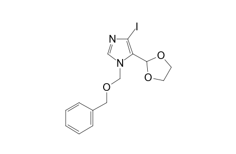 1-(benzyloxymethyl)-5-(1,3-dioxolan-2-yl)-4-iodo-imidazole