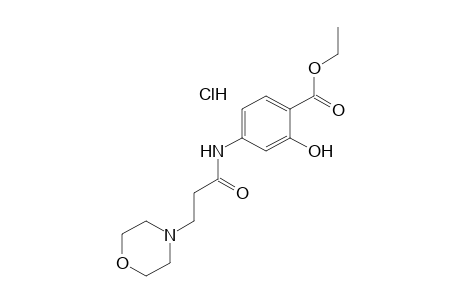4-(3-MORPHOLINOPROPIONAMIDO)SALICYLIC ACID, ETHYL ESTER, HYDROCHLORIDE
