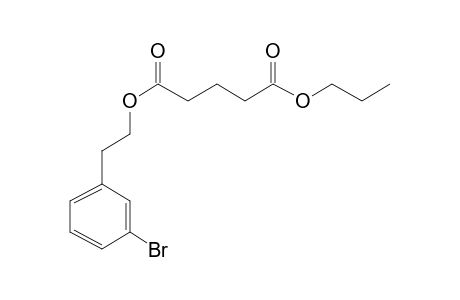 Glutaric acid, 2-(3-bromophenyl)ethyl propyl ester