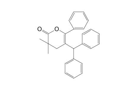 5-Benzhydryl-3,3-dimethyl-6-phenyl-3,4-dihydropyran-2-one