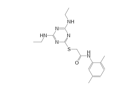 2-(4,6-Bis-ethylamino-[1,3,5]triazin-2-ylsulfanyl)-N-(2,5-dimethyl-phenyl)-acetamide