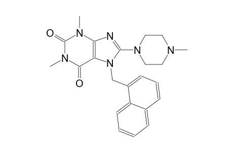 1,3-dimethyl-8-(4-methyl-1-piperazinyl)-7-(1-naphthylmethyl)-3,7-dihydro-1H-purine-2,6-dione