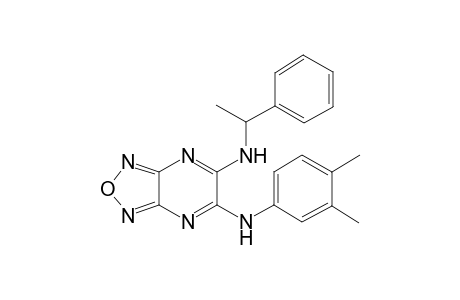 6-N-(3,4-dimethylphenyl)-5-N-(1-phenylethyl)-[1,2,5]oxadiazolo[3,4-b]pyrazine-5,6-diamine