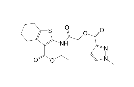 2-{[3-(ethoxycarbonyl)-4,5,6,7-tetrahydro-1-benzothien-2-yl]amino}-2-oxoethyl 1-methyl-1H-pyrazole-3-carboxylate