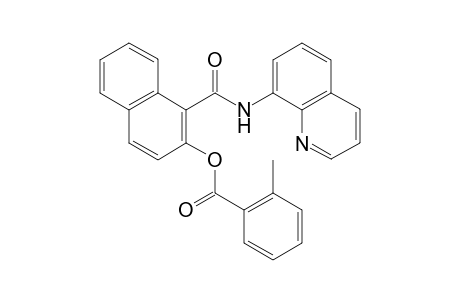 1-(Quinolin-8-ylcarbamoyl)naphthalen-2-yl 2-methylbenzoate