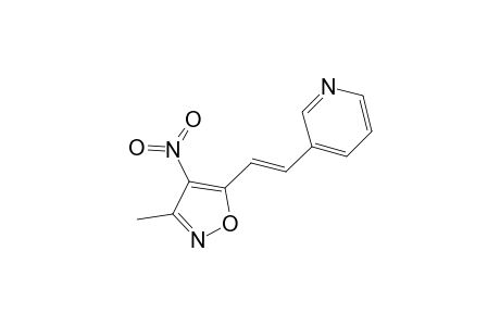 Pyridine, 3-[2-(3-methyl-4-nitro-5-isoxazolyl)ethenyl]-