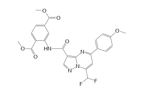 dimethyl 2-({[7-(difluoromethyl)-5-(4-methoxyphenyl)pyrazolo[1,5-a]pyrimidin-3-yl]carbonyl}amino)terephthalate