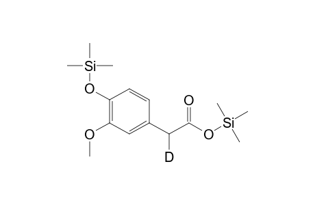 .alpha.-deuterated trimethylsilyl derivative of homovanillic acid