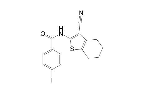 N-(3-Cyano-4,5,6,7-tetrahydro-benzo[b]thiophen-2-yl)-4-iodo-benzamide