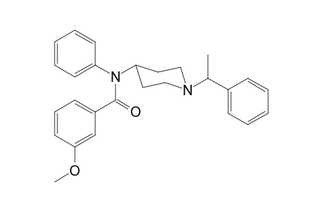 3-Methoxy-N-phenyl-N-[1-(1-phenylethyl)piperidin-4-yl]benzamide