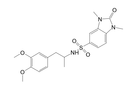 1H-1,3-Benzimidazole-5-sulfonamide, N-[2-(3,4-dimethoxyphenyl)-1-methylethyl]-2,3-dihydro-1,3-dimethyl-2-oxo-