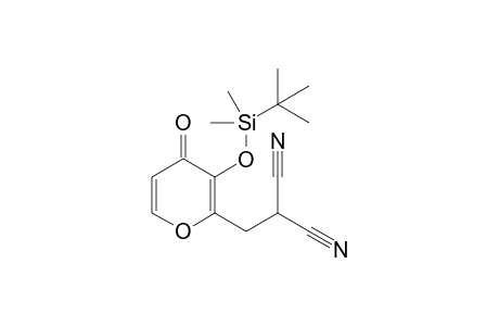2-[(3-tert-Butyldimethylsiloxy-4-oxo-4H-2-pyranyl)methyl]malononitrile