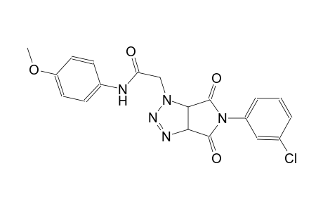2-(5-(3-chlorophenyl)-4,6-dioxo-4,5,6,6a-tetrahydropyrrolo[3,4-d][1,2,3]triazol-1(3aH)-yl)-N-(4-methoxyphenyl)acetamide