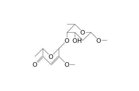 4-O-(2-Deamino-2-methoxy-rednosyl)-1-methyl-2-deoxy-L-fucose