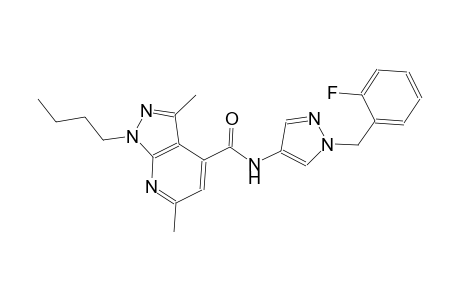 1-butyl-N-[1-(2-fluorobenzyl)-1H-pyrazol-4-yl]-3,6-dimethyl-1H-pyrazolo[3,4-b]pyridine-4-carboxamide