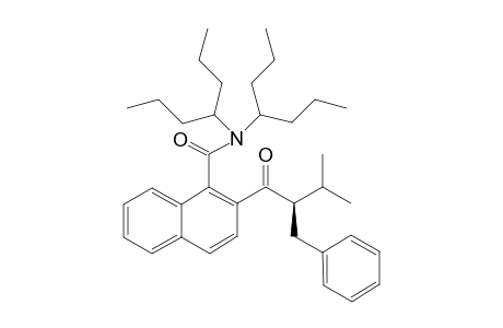 syn-(Ra*,2'R*)-N,N'-Bis(4-heptyl)-2-(2'-benzyl-3'-methylbutoyl)-1-naphthamide