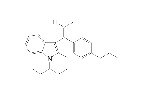 2-Methyl-1-(pent-3-yl)-3-(1-(4-propylphenyl)-1-propen-1-yl)1H-indole I