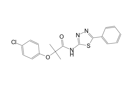 2-(4-chlorophenoxy)-2-methyl-N-(5-phenyl-1,3,4-thiadiazol-2-yl)propanamide
