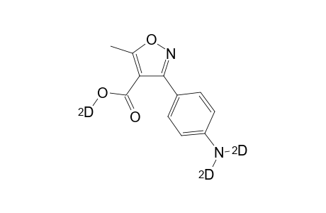 3-(m-dideuteroamino-phenyl)-4-deuteroxycarbonyl-5-methyl-isoxazole
