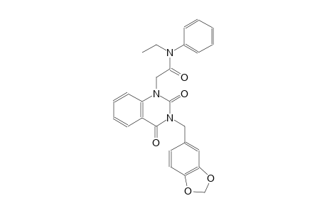 2-(3-(1,3-benzodioxol-5-ylmethyl)-2,4-dioxo-3,4-dihydro-1(2H)-quinazolinyl)-N-ethyl-N-phenylacetamide