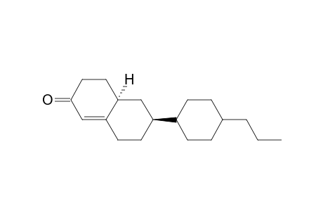 2(3H)-Naphthalenone, 4,4a,5,6,7,8-hexahydro-6-(4-propylcyclohexyl)-, [4a.alpha.,6.beta.(trans)]-(.+-.)-