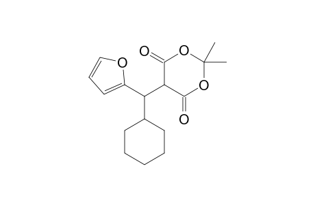 5-[Cyclohexyl(2-furyl)methyl]-2,2-dimethyl-1,3-dioxane-4,6-dione