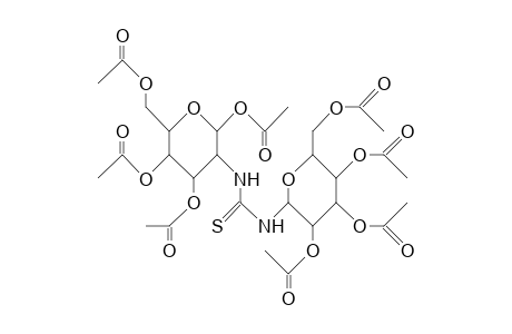 N-(1,3,4,6-Tetra-O-acetyl-2-deoxy-A-D-glucopyranosan-2-yl)-N'-(2,3,4 ,6-tetra-O-acetyl-B-D-glucopyranosyl)-thiourea