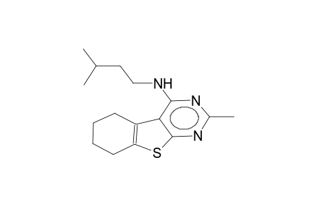 2-methyl-4-isopentylamino-5,6-tetramethylenopyrimidino[4,5-b]thiophene