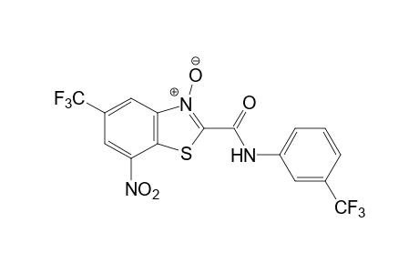 7-NITRO-alpha,alpha,alpha-TRIFLUORO-5-(TRIFLUOROMETHYL)-2-BENZOTHIAZOLECARBOXY-m-TOLUIDIDE, 3-OXIDE