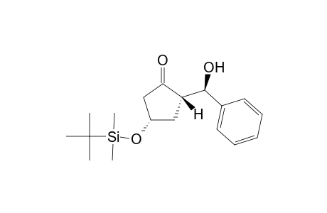(2S,4S)-4-[(t-Butyldimethylsilyl)oxy]-2-[(R)-.alpha.-hydroxybenzyl]-1-cyclopentanone