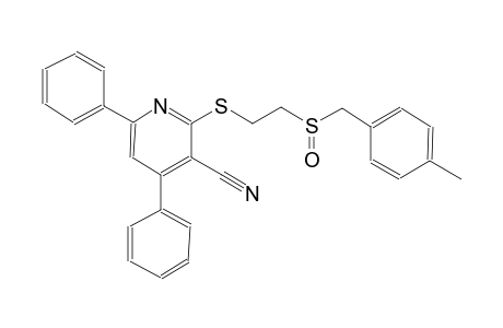 2-({2-[(4-methylbenzyl)sulfinyl]ethyl}sulfanyl)-4,6-diphenylnicotinonitrile