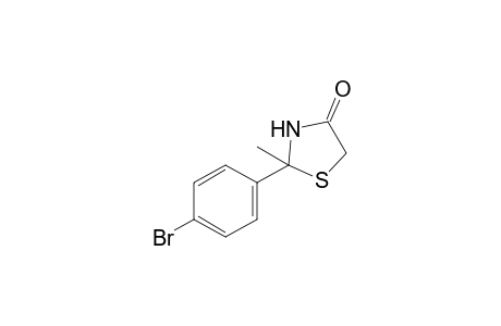 2-(p-bromophenyl)-2-methyl-4-thiazolidinone