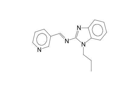 1-propyl-2-(3-pyridylmethyleneamino)benzimidazole