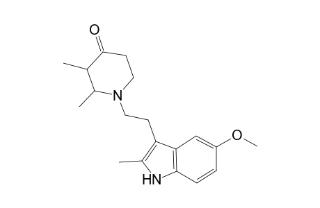 1-[2-(5-methoxy-2-methyl-1H-indol-3-yl)ethyl]-2,3-dimethyl-4-piperidinone