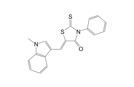 (5Z)-5-[(1-methyl-1H-indol-3-yl)methylene]-3-phenyl-2-thioxo-1,3-thiazolidin-4-one