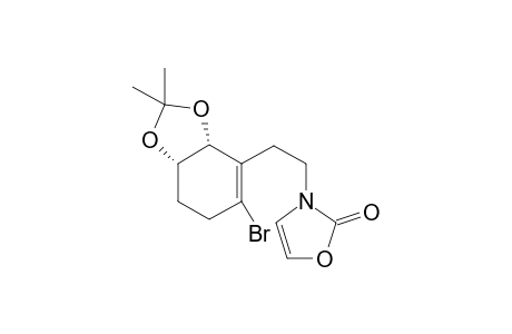 3-[2-[(3aR,7aS)-5-bromanyl-2,2-dimethyl-3a,6,7,7a-tetrahydro-1,3-benzodioxol-4-yl]ethyl]-1,3-oxazol-2-one
