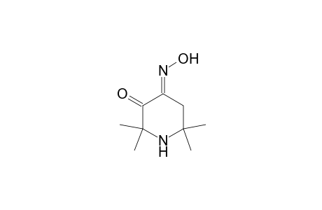 (4E)-4-hydroximino-2,2,6,6-tetramethyl-3-piperidone