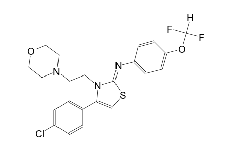 N-((2Z)-4-(4-chlorophenyl)-3-[2-(4-morpholinyl)ethyl]-1,3-thiazol-2(3H)-ylidene)-4-(difluoromethoxy)aniline