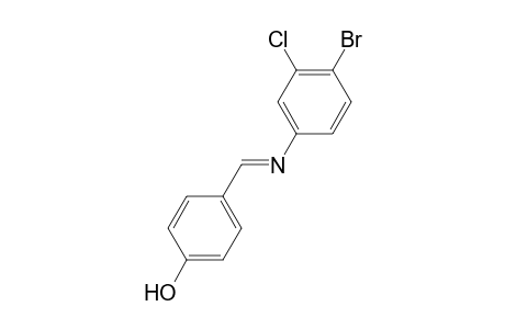 4-((E)-[(4-Bromo-3-chlorophenyl)imino]methyl)phenol