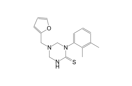 1-(2,3-dimethylphenyl)-5-(2-furylmethyl)tetrahydro-1,3,5-triazine-2(1H)-thione