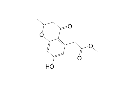 2H-1-Benzopyran-5-acetic acid, 3,4-dihydro-7-hydroxy-2-methyl-4-oxo-, methyl ester