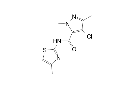 4-chloro-1,3-dimethyl-N-(4-methyl-1,3-thiazol-2-yl)-1H-pyrazole-5-carboxamide