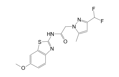 2-[3-(difluoromethyl)-5-methyl-1H-pyrazol-1-yl]-N-(6-methoxy-1,3-benzothiazol-2-yl)acetamide