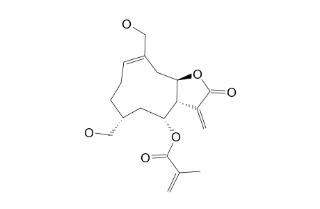 8-ALPHA-METHYLACRYLOXY-14,15-DIHYDROXY-3-(4),11-(13)-GERMACRADIEN-6,12-OLIDE